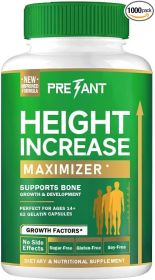 PRETANT-Growth Capsules to Grow Taller - Height Increase Maximizer with Calcium for Bone Strength -Natural Get Taller Supplement - Dietary Edible Heal