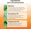 Nasal inhaler stick | Steam flow technology | Cool and refreshing feeling | Naturally improves mood | Simple ingredients | Essential oil + menthol inh